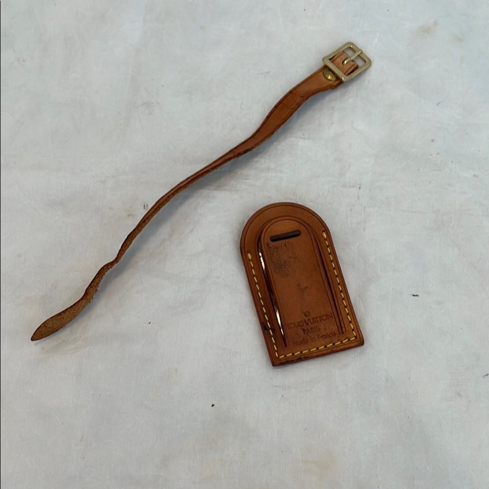 Louis Vuitton Vachetta Leather ID tag